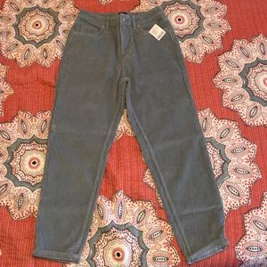 Corduroy blue high waisted pants #BDG #nwt